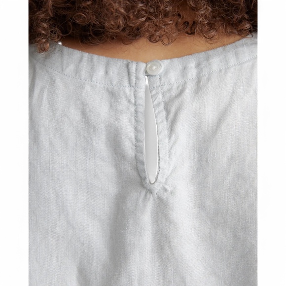 Quince 100% European Linen Tank, Pale Mist Blue, Women's medium - Picture 2 of 6